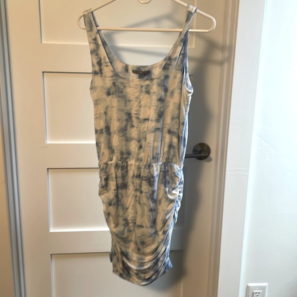 Tie dye tanks dress with adjustable skirt length